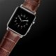 Brown Crocodile Leather Band For Apple Watch