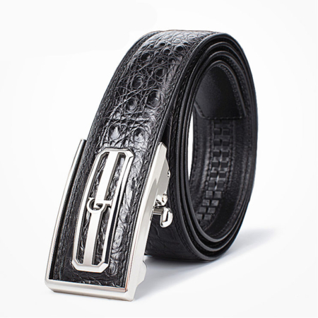 Classic Crocodile Dress Belt, Genuine Crocodile Belt for Men-GT