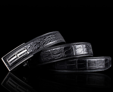 Classic Crocodile Dress Belt, Genuine Crocodile Belt for Men-GT-Lay