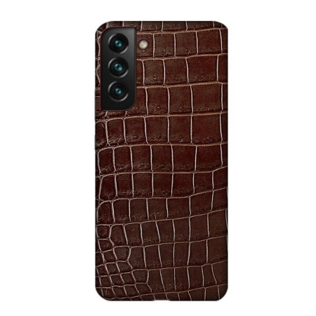 Crocodile & Alligator Cases for Samsung Galaxy S22, S22+ Brown