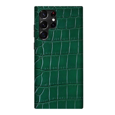 Crocodile & Alligator Cases for Samsung Galaxy S22 Ultra-Green