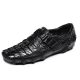 Crocodile Leather Loafers Casual Driving Shoes