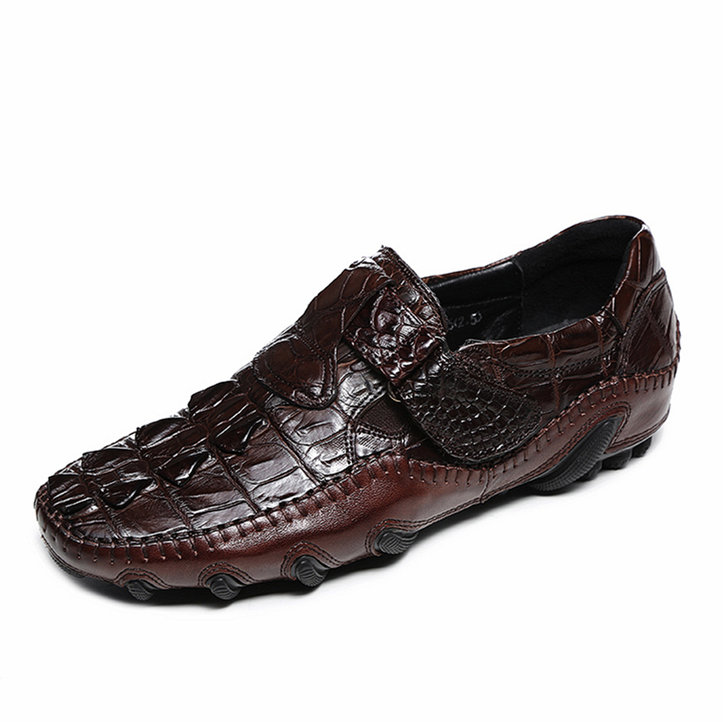 Crocodile Leather Loafers Casual 