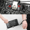 Crocodile Long Bifold Wallet, Designer Business Crocodile Clutch Wallet-2