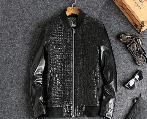 Customize Crocodile Leather Jackets