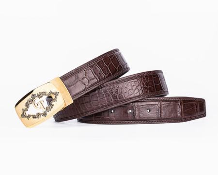 Designer Alligator Belt, Fashion Alligator Belt for Men-Lay