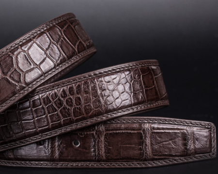 Designer Alligator Belt, Fashion Alligator Belt for Men-Leather