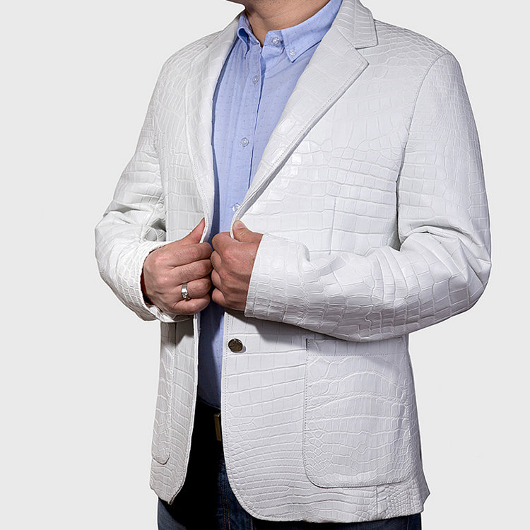 Exotic Alligator Skin Jacket for Men | Luxury Jacket