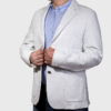 Exotic Alligator Skin Men’s Jacket-White-Exhibition