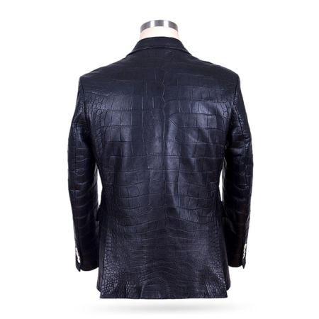 Genuine Alligator Skin Jacket-Back