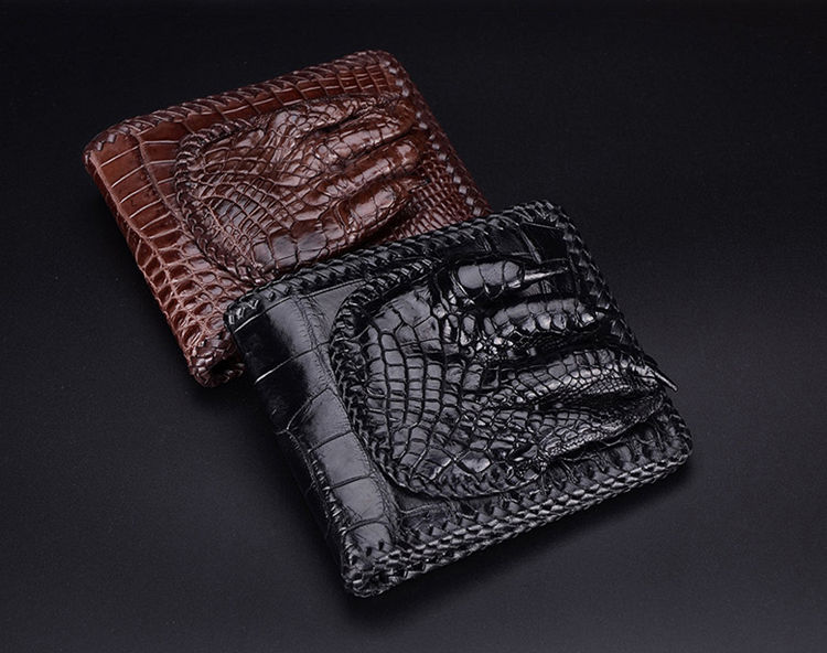 Bison Leather Front Pocket Wallet - Monticello Shop