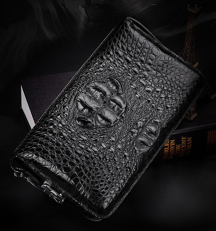 3000 Men's Crocodile Wallet Wine