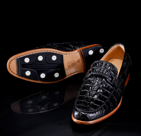 Luxury Handmade Crocodile Boat Shoes-Exhibition