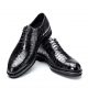 Men's Genuine Alligator Leather Formal Dress Party Wedding Office Oxford Shoes-2