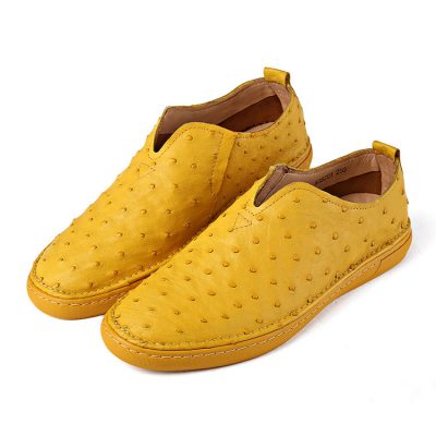 Authentic Genuine Skin Italian Nino Black Ostrich Eel Brogue Shoes Mens Ostrich Skin Shoes main image 1