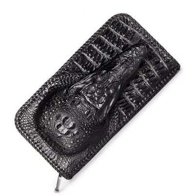 Personalized Crocodile Wallet, Handmade Crocodile Wallet for Men