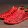 Snakeskin Shoes, Python Shoes for Men - Red-1