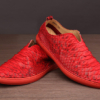 Snakeskin Shoes, Python Shoes for Men - Red-Exhibition