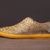 Snakeskin Shoes, Python Shoes for Men-Yellow-Side