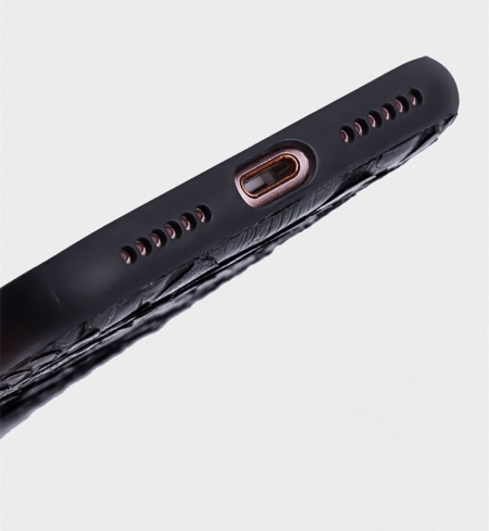 Black-Snakeskin iPhone 7 Case / iPhone 8 Case-Details-1