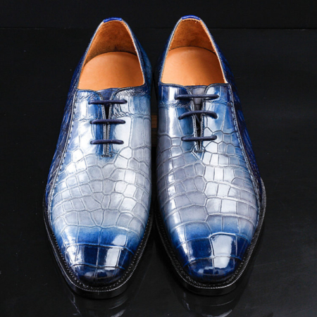 Timeless Alligator Shoes Mens Full Alligator Dress Shoes-Upper