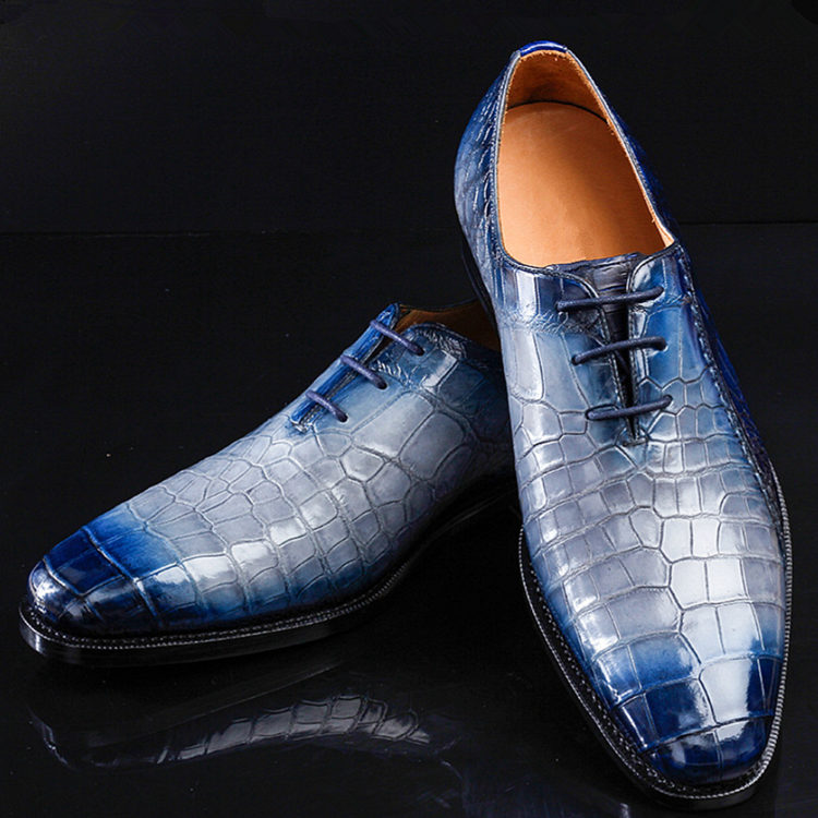 Timeless Alligator Shoes  Mens  Whole Cut Alligator Dress  Shoes 