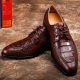Alligator Skin Round-toe Lace-up Oxford Casual Dress Shoes