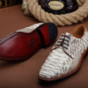 Business Snakeskin Shoes, Casual Python Skin Shoes for Men-Sole