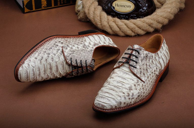 mens python skin shoes