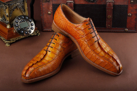 Casual Business Alligator Shoes for Men-Exhibition