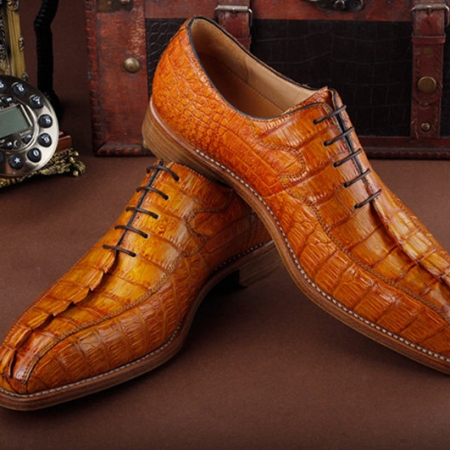 Casual Business Alligator Shoes for Men-Exhibition