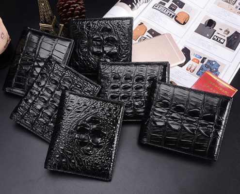 Handmade Genuine Skin Crocodile Wallet for Men