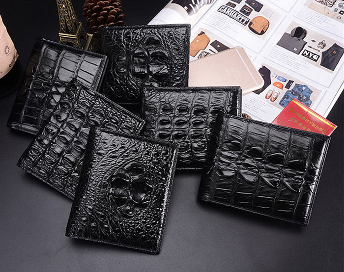 Handmade Genuine Skin Crocodile Wallet for Men