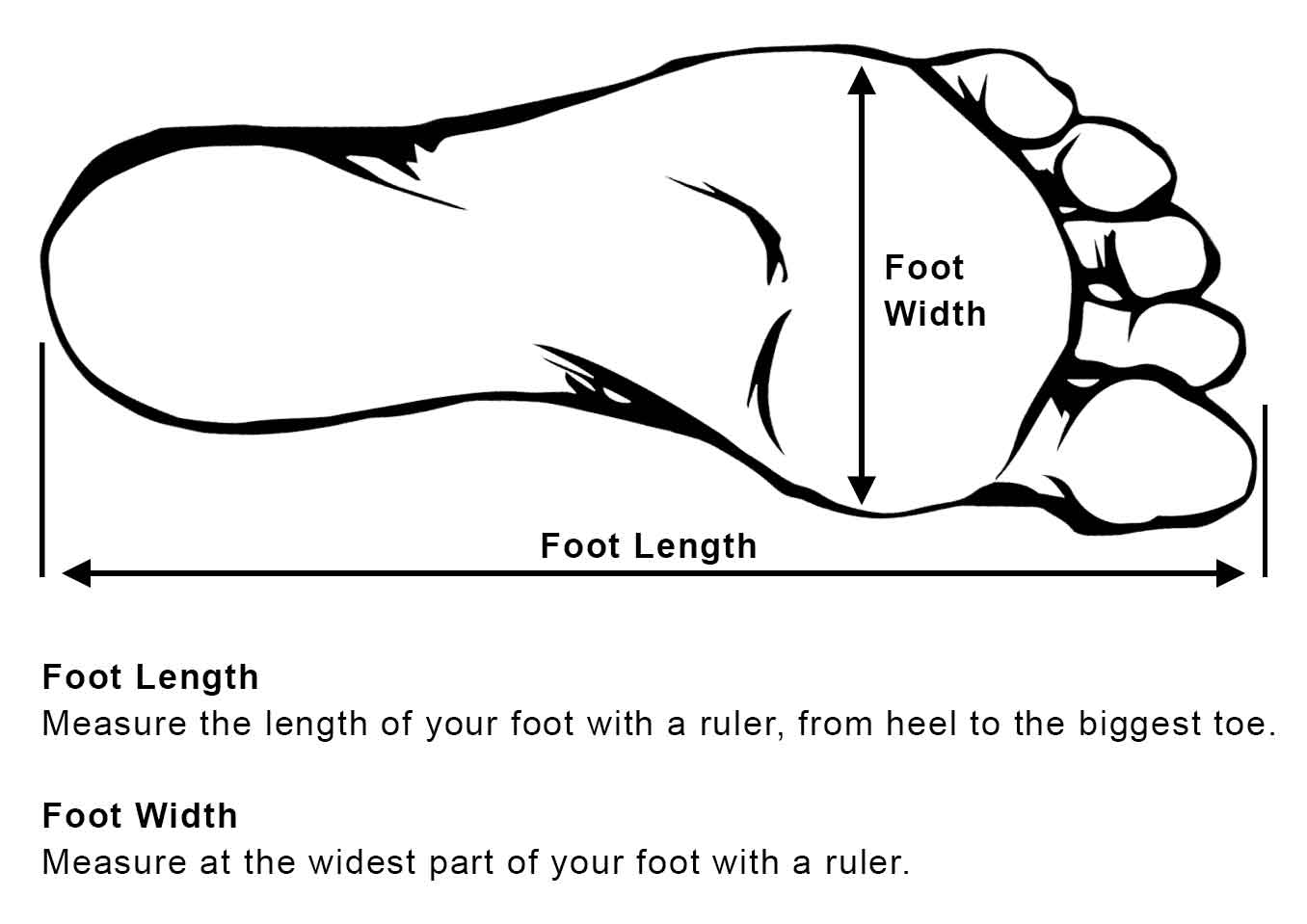 Measure Your Foot Length and Width