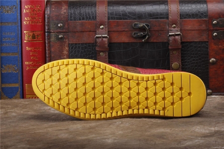 Mens Genuine Alligator Shoes Fashion Alligator Sneakers-Sole