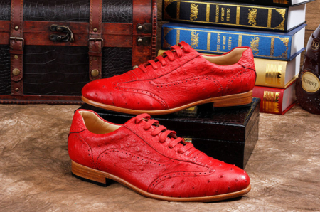 Mens Ostrich Shoes, Casual Exotic Shoes-Exhibition