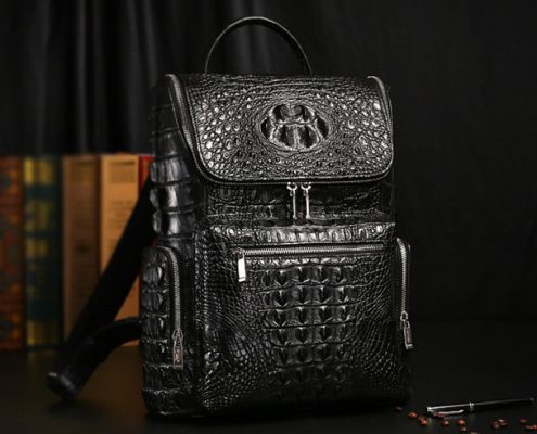 Crocodile Skin Backpacks from BRUCEGAO