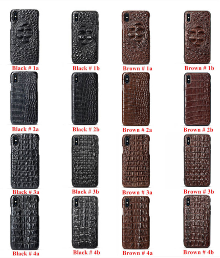 Crocodile and Alligator Skin iPhone Xs Max Cases - Art No.