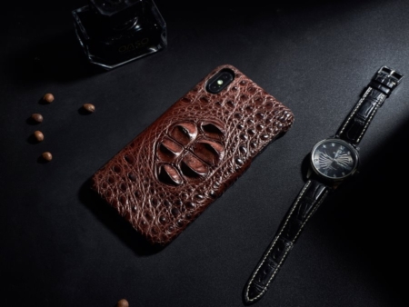 Crocodile and Alligator Skin iPhone Xs Max Case - Brownown