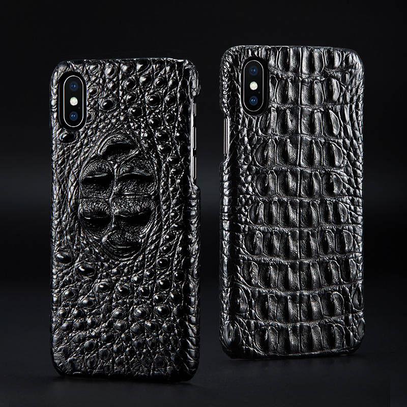 Silver Croc iPhone XS Max Case