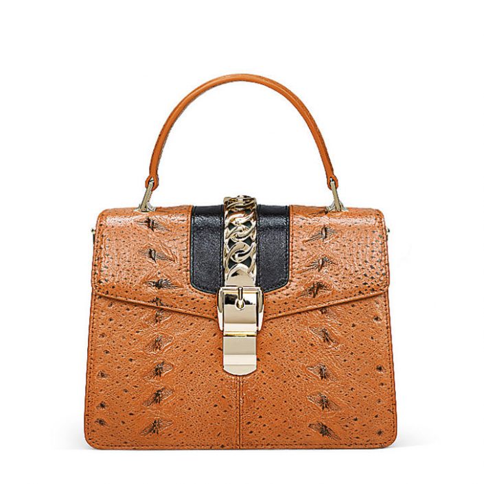 Designer Fashion Sturgeon Leather Top Handle Bag for Women
