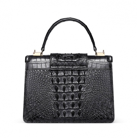 Fashion Genuine Crocodile Skin Crossbody Handbags-Back