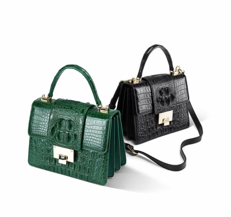 Fashion Genuine Crocodile Skin Crossbody Handbags-Exhibition-1