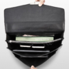 Large Genuine Crocodile Briefcase, Luxury Crocodile Business Bag for Men-Inside