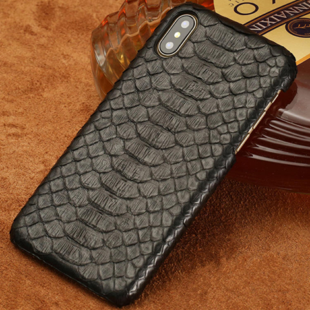 Snakeskin iPhone XS Max, XS, X Case-Black