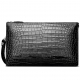 Genuine Alligator Skin Big Clutch Bag Wristlet Handbag Organizer Wallet