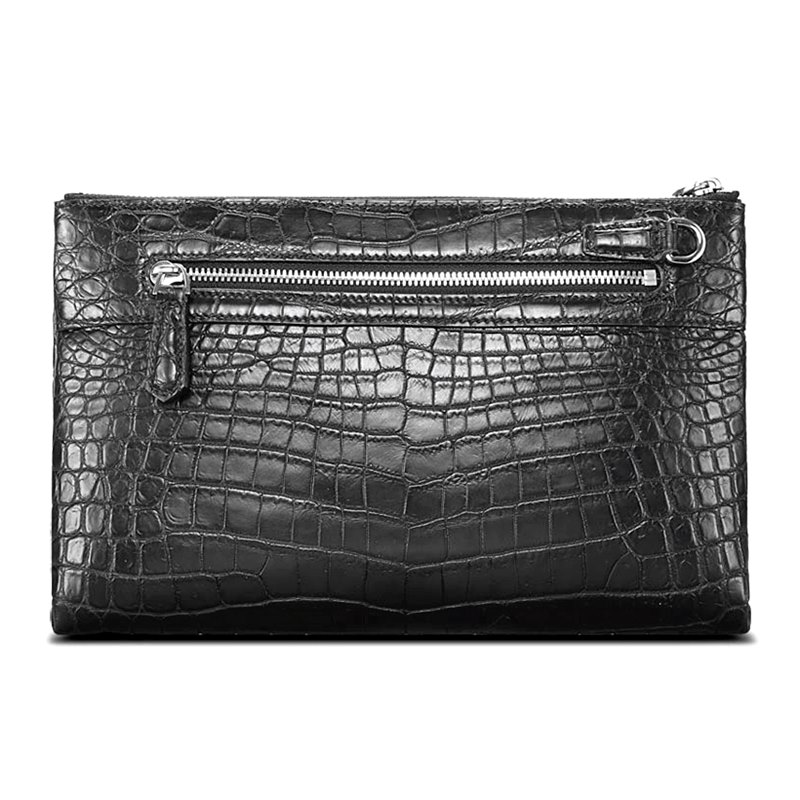 Crocodile Skin Pattern Men’s Clutch Bag Alligator Pouch