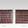 Crocodile Backbone Skin Bifold Wallet Brown-Details