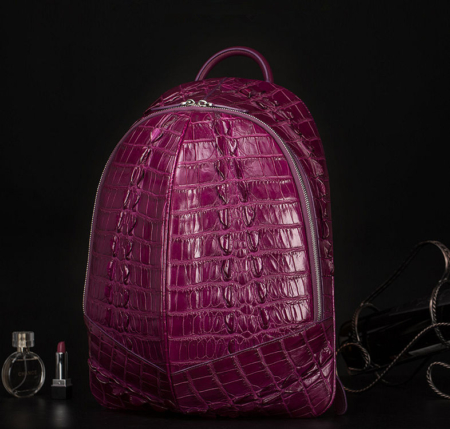 Crocodile Backpack, Fashion Crocodile Cycling Backpack-Purple-Exhibition