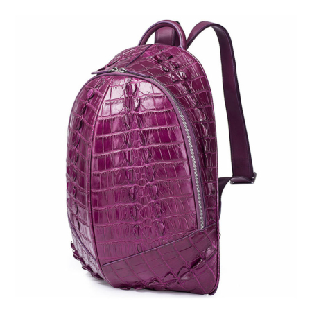 Crocodile Backpack, Fashion Crocodile Cycling Backpack-Purple-Side